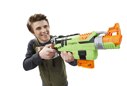 nerf zombie strike 孩子宝僵温软弹发射器