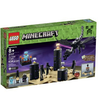 新低价!lego 乐高 minecraft 我的世界系列 21117 the ender dragon 