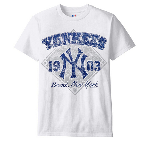 mlb new york yankees 纽约洋基队男士纯棉短袖t恤