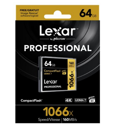 lexar 雷克沙 64gb 1066x 高速cf卡