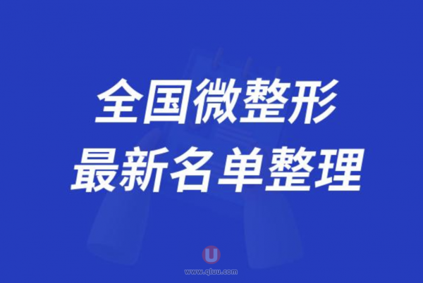 全国正规又好的微整形医院排名前十名单2024版