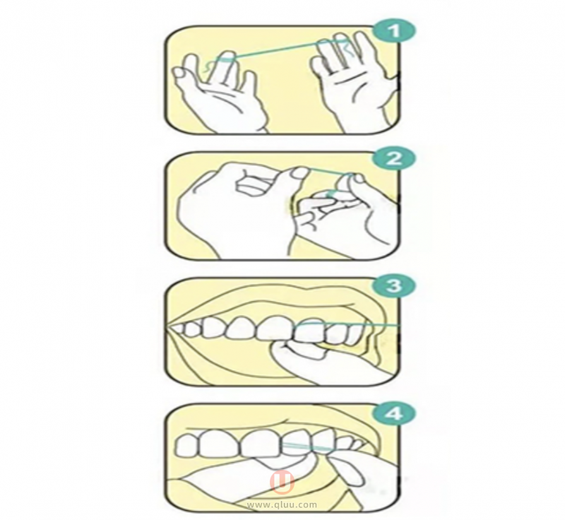 牙线最简单的使用方法教程