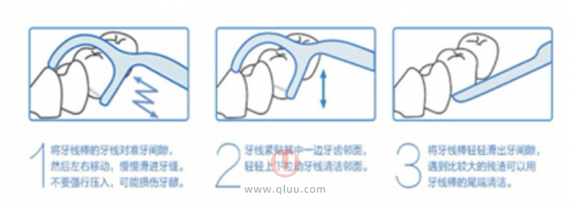 牙线最简单的使用方法教程